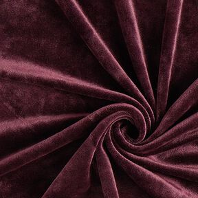 Stretchfluweel – aubergine, 
