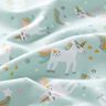 Katoenjersey Eenhoorn en regenboog – ijsblauw,  thumbnail number 2