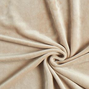 Stretchfluweel – lichtbeige, 