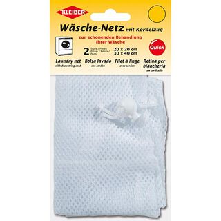 Wasnetten met trekkoord [ 2 Stuk ] | Kleiber – wit, 