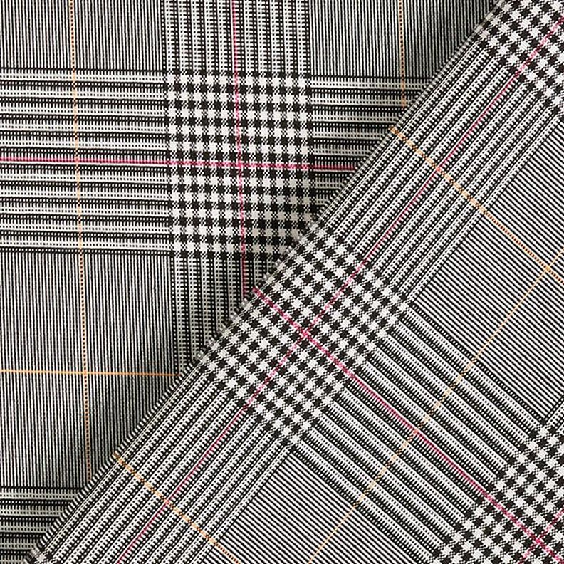 Viscose stretch glencheck – grijs/pink, image number 4