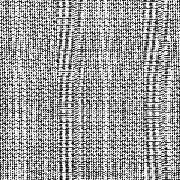 Opgeruwde geweven stof fijne glencheck – zwart/wit,  image number 1