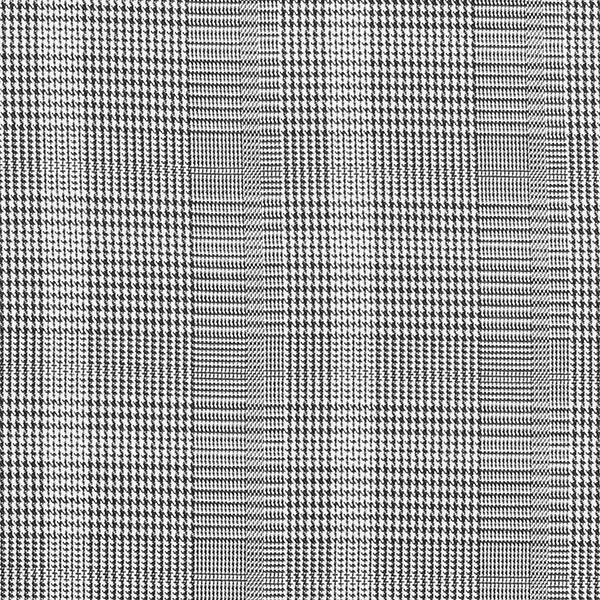 Opgeruwde geweven stof fijne glencheck – zwart/wit, image number 1