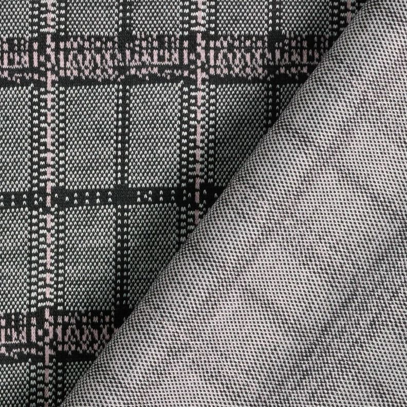 Gebreide jacquard ruit – zwart/wit,  image number 4