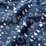 Katoenen stof Popeline kleine kerstbomen – marineblauw/wit,  thumbnail number 2