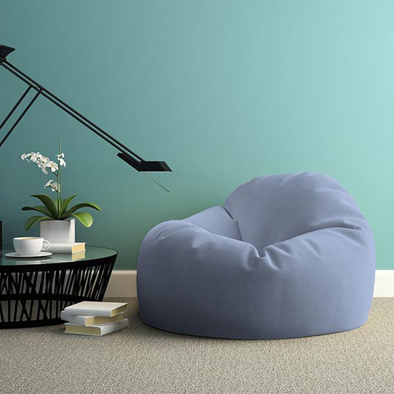 Outdoorstof Panama Effen – blauw,  image number 5