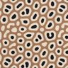 Decostof Half panama abstract luipaardpatroon – lichtbruin/cashew,  thumbnail number 1