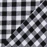 Katoenen stof Vichy ruit 1 cm – zwart/wit,  thumbnail number 3