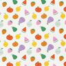 Katoenjersey blij fruit – ecru/perzik sinaasappel,  thumbnail number 1