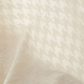Jacquard Dobby pied-de-poule – ecru, 