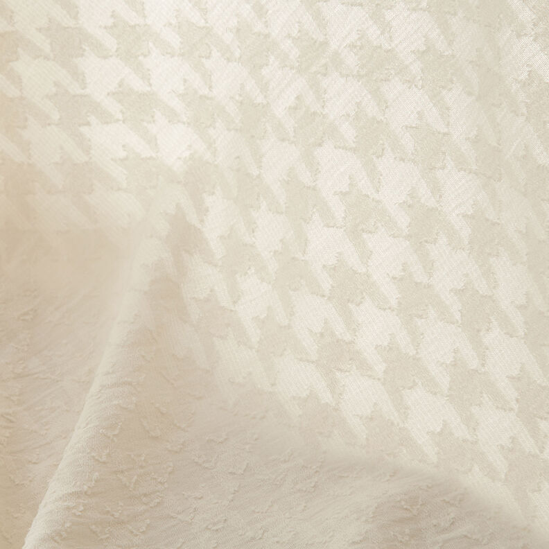 Jacquard Dobby pied-de-poule – ecru,  image number 3