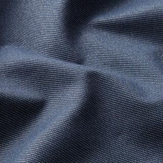Jeggingstof met piqué-look – marineblauw, 