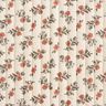 Mousseline Doorgestikte stof romantische bloemen – ecru/licht bessen,  thumbnail number 1