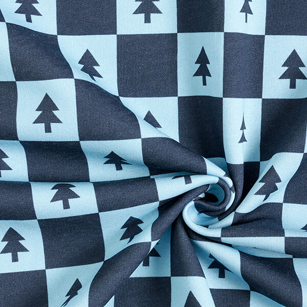 Softsweat dennenbomen – marineblauw/lichtblauw,  image number 3
