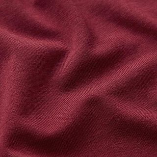 Bamboe Viscosejersey Effen – bordeauxrood, 