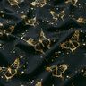 Katoenjersey gouden vlinders | Glitzerpüppi – zwart,  thumbnail number 2