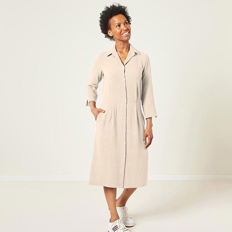 GOTS Katoenpopeline | Tula – beige,  image number 5