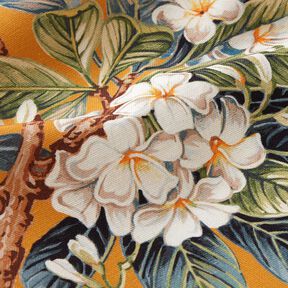 Decostof Canvas bloeiende boom – mosterd, 