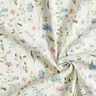Ribjersey Aquarel bloemenweide – ivoor,  thumbnail number 3