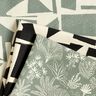 Decostof Jacquard abstracte structuur – zwart/ecru,  thumbnail number 5