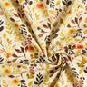 Viscose-linnen-mix Herfstbladeren – lichtbeige/oranje,  thumbnail number 3