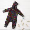 Softshell Glittersterren – zwart/kleurenmix,  thumbnail number 7