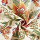 Decostof Canvas oosterse bloemenornamenten 280 cm – natuur/groen,  thumbnail number 3