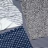 Badpakstof Polkadots – marineblauw/wit,  thumbnail number 5