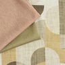 Verduisteringsstof abstracte bogen – kaki/licht taupe,  thumbnail number 5