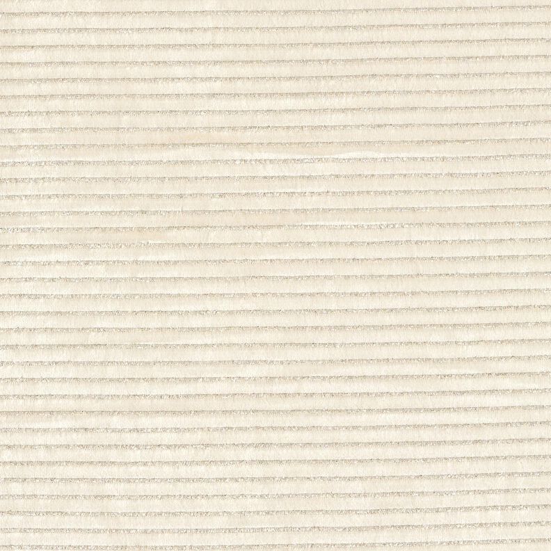 Nicky stof Glitterstrepen – lichtbeige/zilver metallic,  image number 1