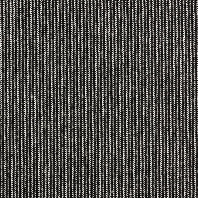 Broekstof wolmix melange strepen – zwart/wit,  image number 4