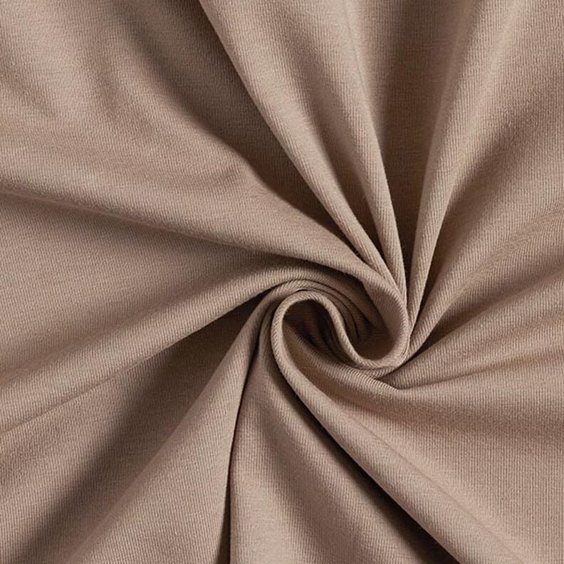 Katoenjersey medium effen – taupe,  image number 1