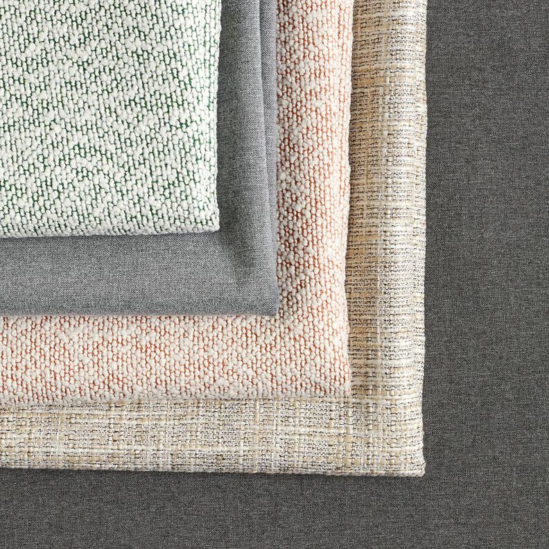 Outdoorstof fijne bouclé – zalm/ecru,  image number 5