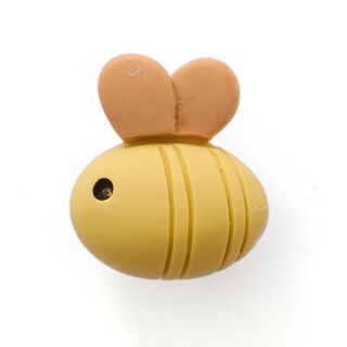Knoop met oogje bij [  Ø15 mm ] – geel/beige, 