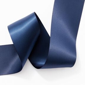 Satijnband [50 mm] – marineblauw, 