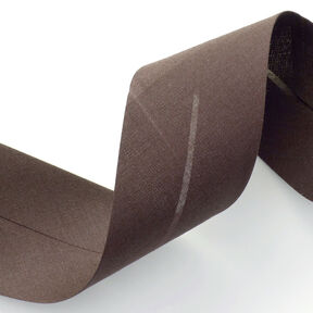 Biasband Polycotton [50 mm] &ndash; donkerbruin, 