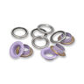 Oogjes met sluitringen [20 stuks | Ø 11 mm] | Prym – lila/zilver metallic,  thumbnail number 2