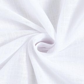 Gordijnstof voile linnenlook 300 cm – wit, 