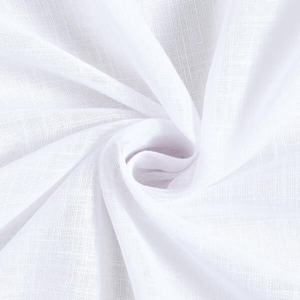 Gordijnstof voile linnenlook 300 cm – wit,  image number 1
