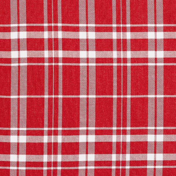 Overhemdenstof Viscose Glencheck – karmijnrood/wit, image number 1