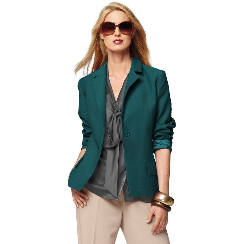 Bi-stretch gabardine – petroleum,  image number 6