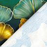 Katoenjersey Ginkgo | Glitzerpüppi – donkergroen/oud goud,  thumbnail number 4