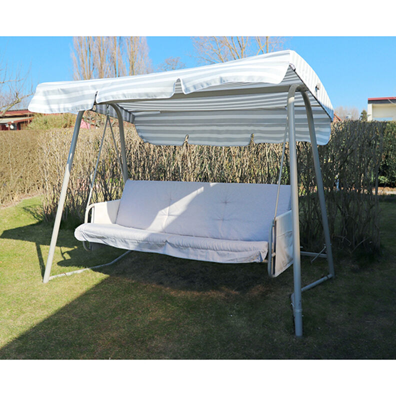 Outdoorstof Acrisol Listado – ecru/grijs,  image number 4