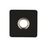 Applicatie imitatieleren patch met oogje [ 4 Stuk / Ø 10 mm ] – zwart,  thumbnail number 1