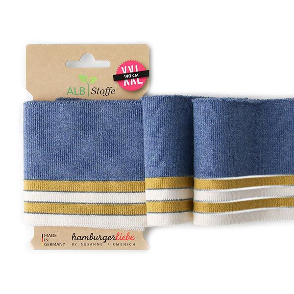BIOLOGISCHE BOORDSTOF CUFF ME Reflector  [140 CM | 8 CM]  | Albstoffe | Hamburger Liebe,  image number 1