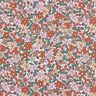 Katoenen stof Cretonne kleine retrobloemen – wit/roze,  thumbnail number 1
