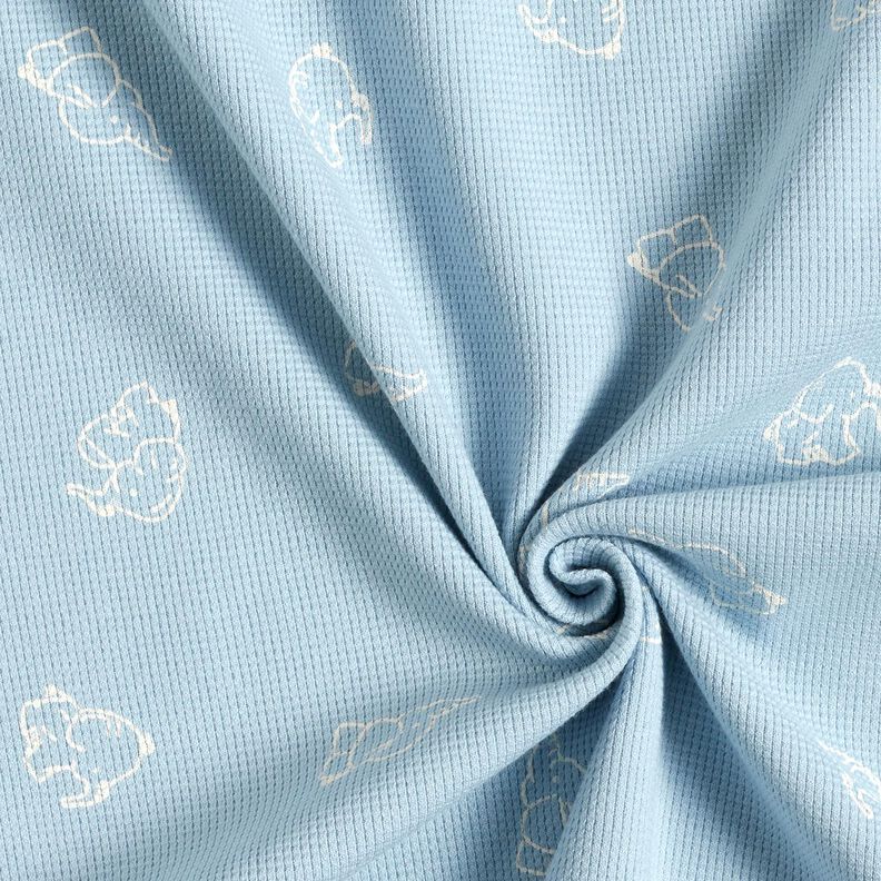 Wafel jersey Babyolifanten – zilverblauw, image number 3