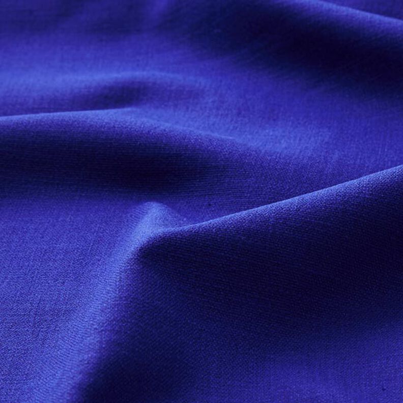 Stretch linnenstof mix – koningsblauw,  image number 3