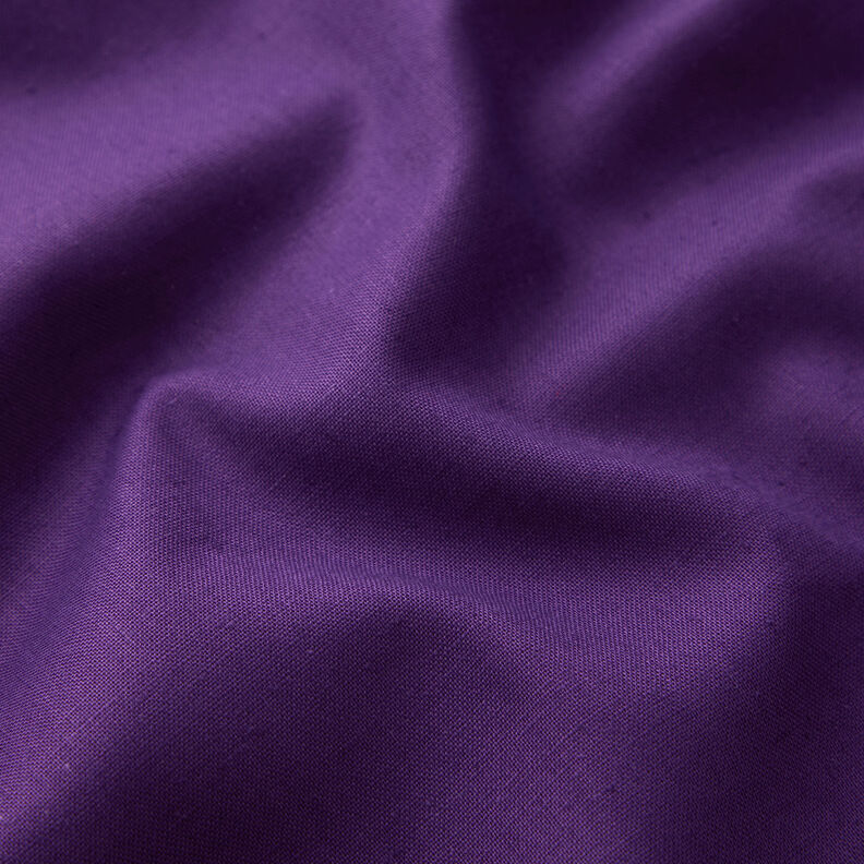 Katoenen stof Cretonne Effen – lila,  image number 2