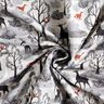 Sweatshirt geruwd abstracte bosdieren Digitaal printen – nevelgrijs,  thumbnail number 4